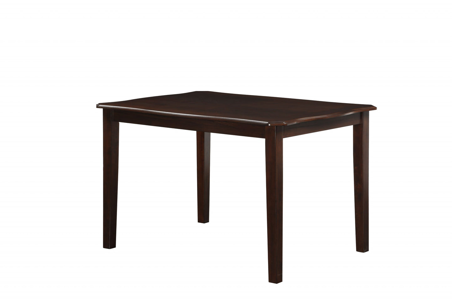 5Pc Black Leatherette And Espresso Dining Set- 318940