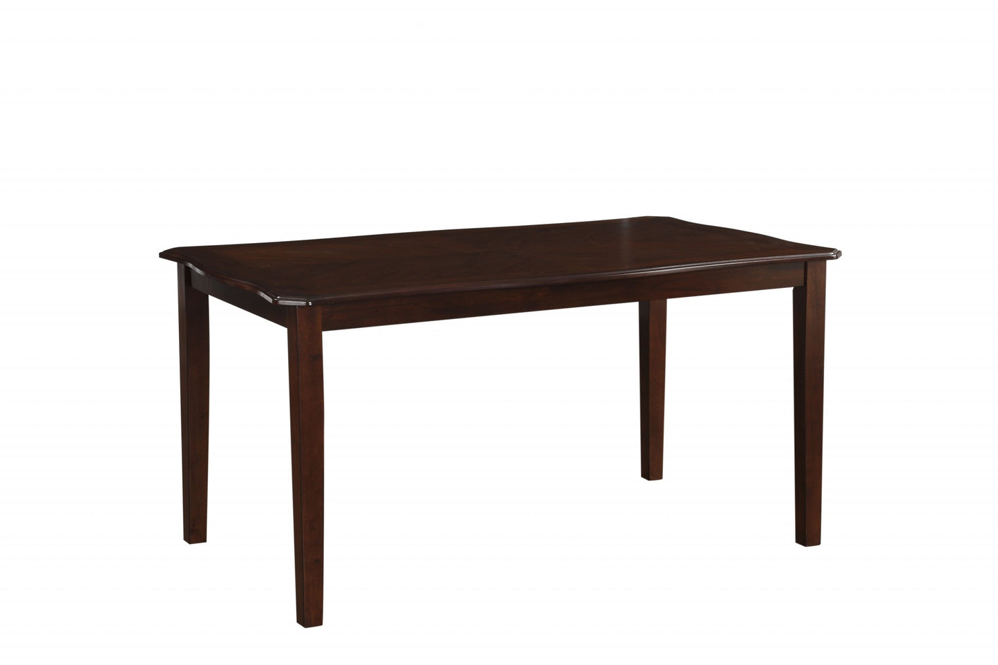 6Pc Black Leatherette And Espresso Dining Set- 318941