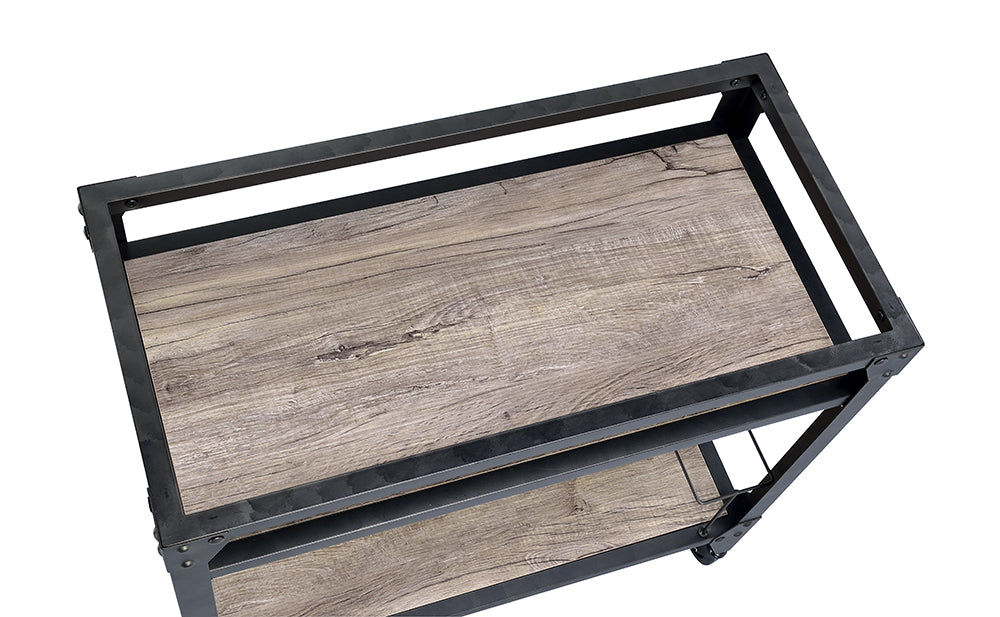 Black Metal Serving Cart-319144
