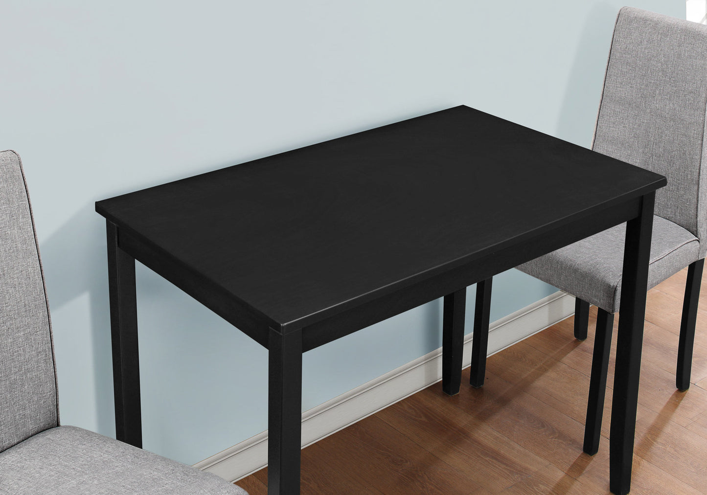 Cappuccino Solid Wood Foam Veneer Leatherlook 3Pcs Dining Set-332565