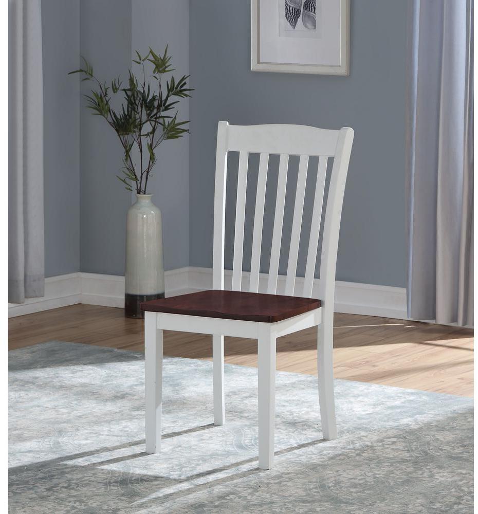 White Walnut Wood 5Pc Pk Dining Set-347368