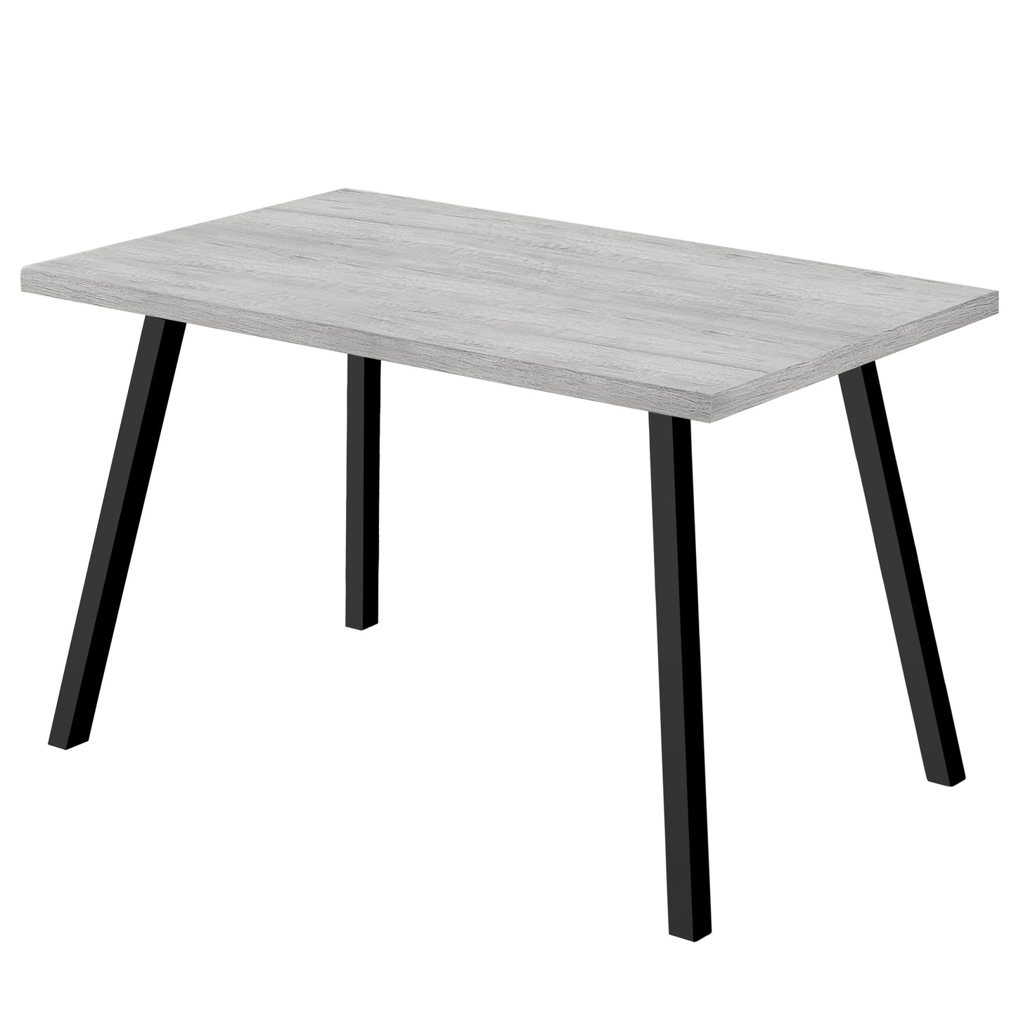 Grey Black Metal Dining Table