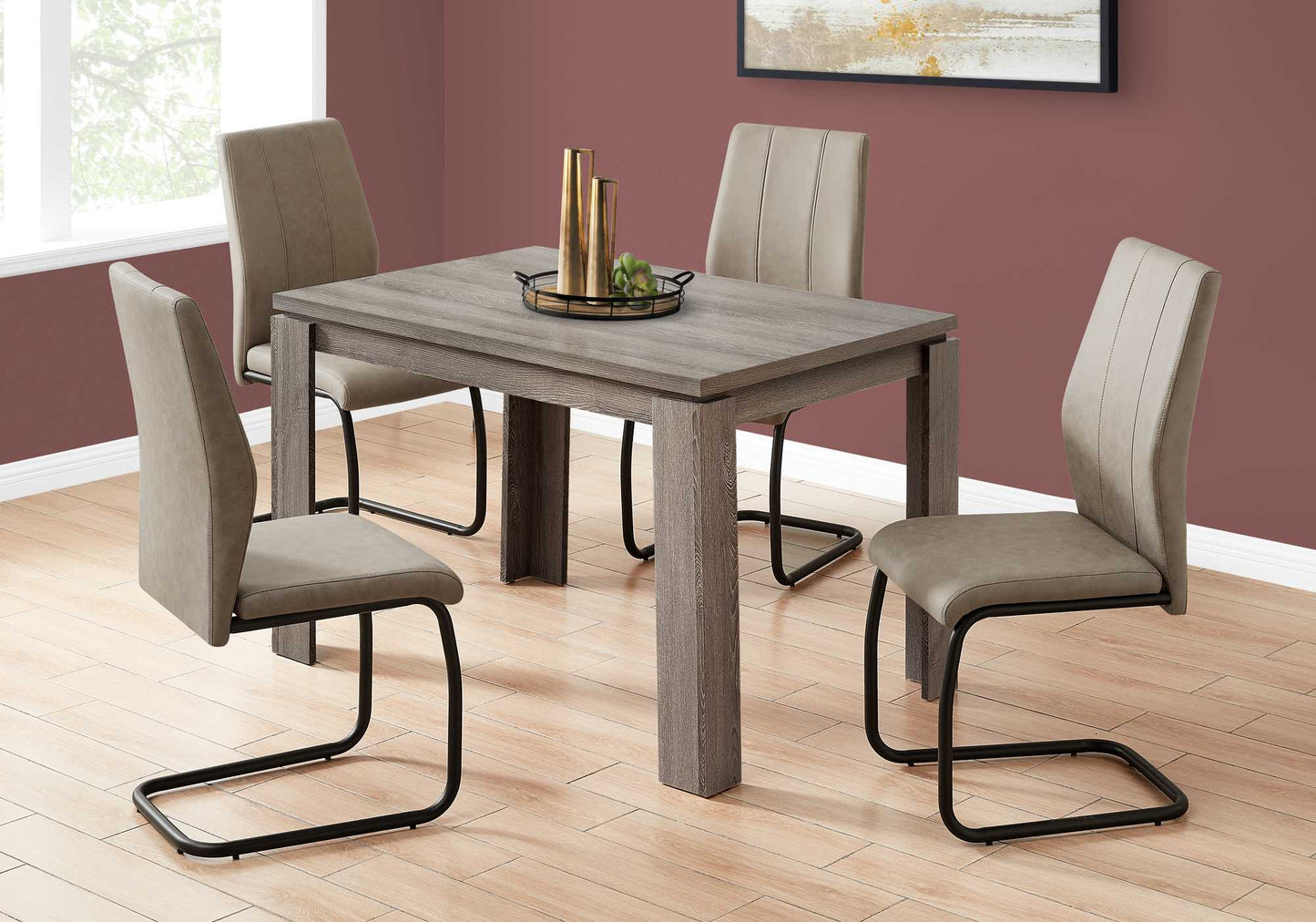 Dark Taupe Dining Table- 366052