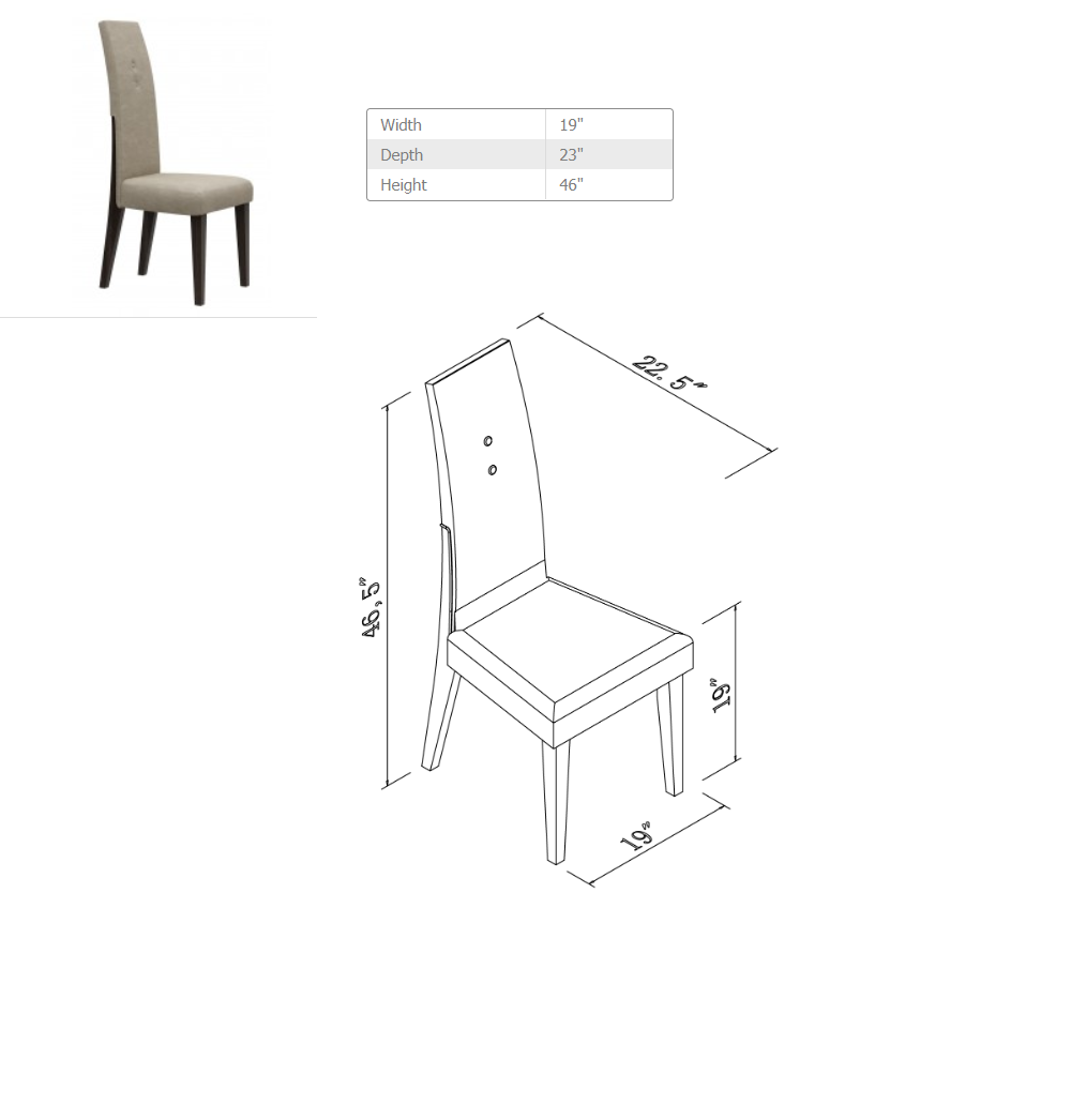 Wenge Dining Table And 6Pcs Chair Set-366212