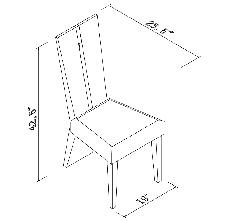 Set Of Two Contemporary Sleek High Gloss White Dining Chairs-366265