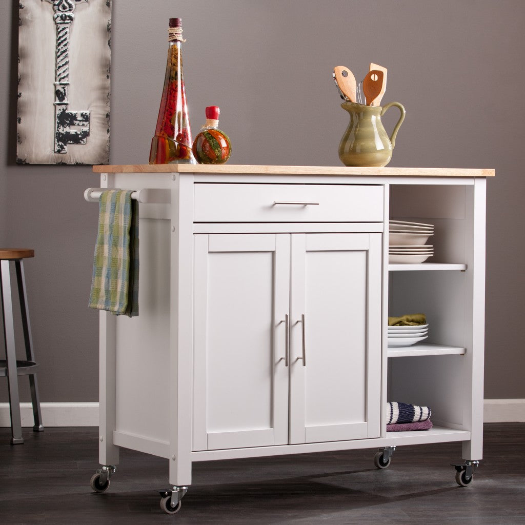 Martinville Kitchen Cart - White- 402544