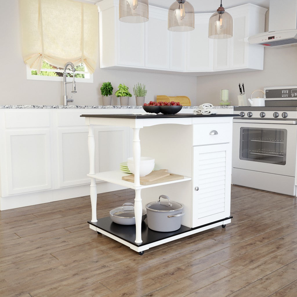 Muxlow Rolling Kitchen Island W/ Storage-402558