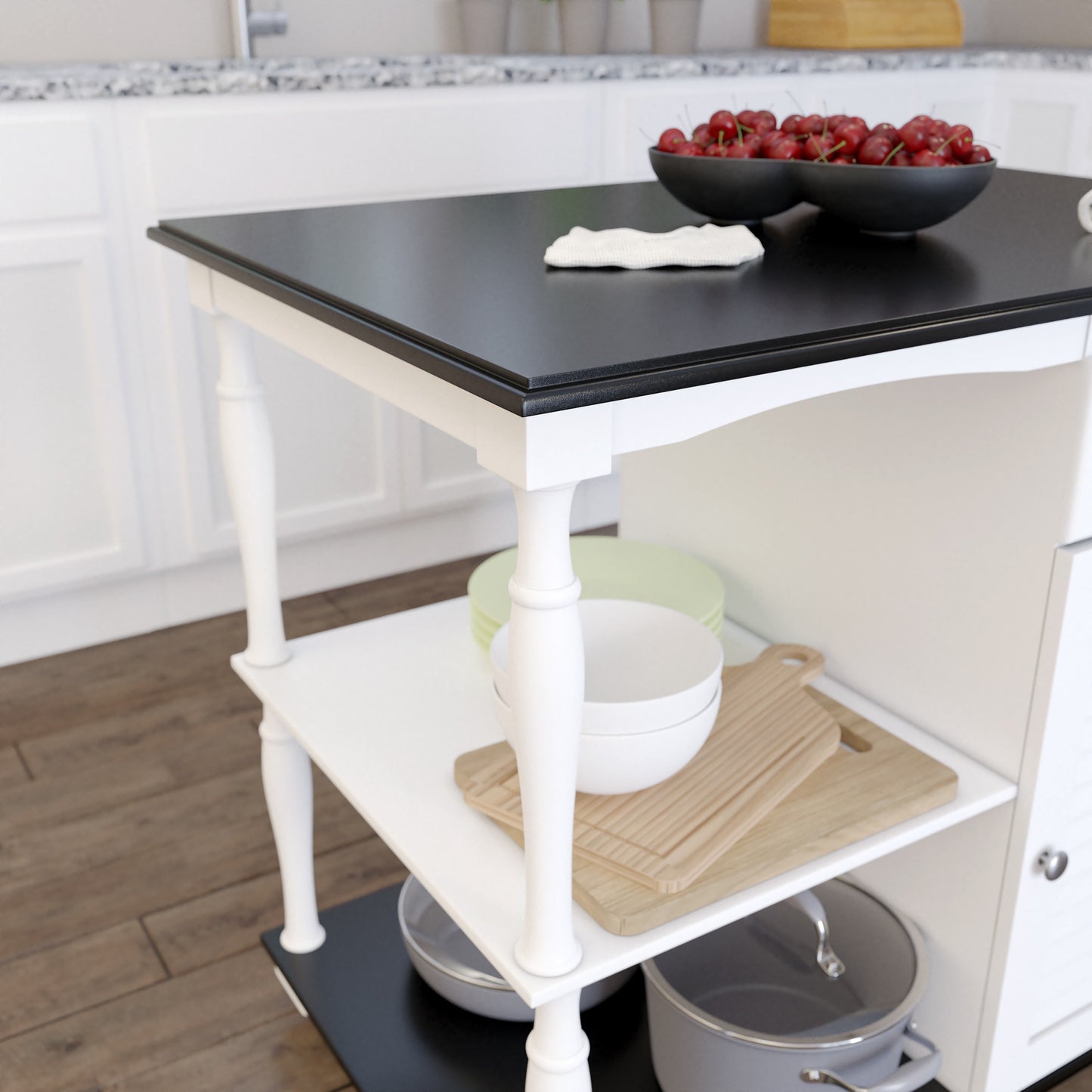 Muxlow Rolling Kitchen Island W/ Storage-402558