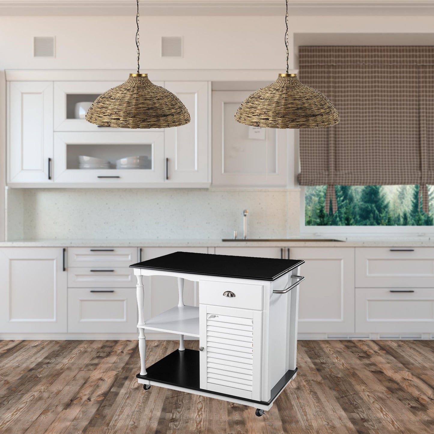 Muxlow Rolling Kitchen Island W/ Storage-402558