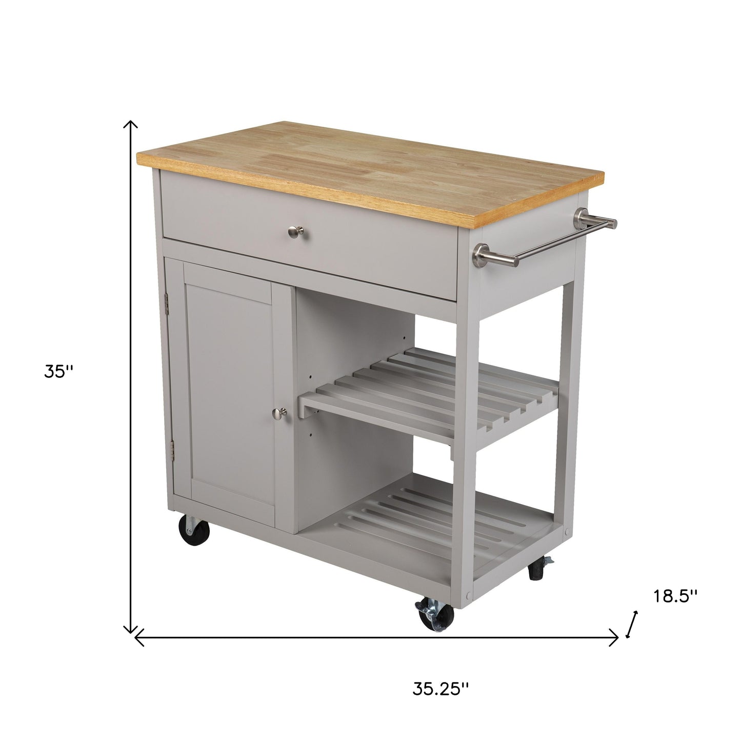 Rolling Kitchen Island W/ Storage-402561