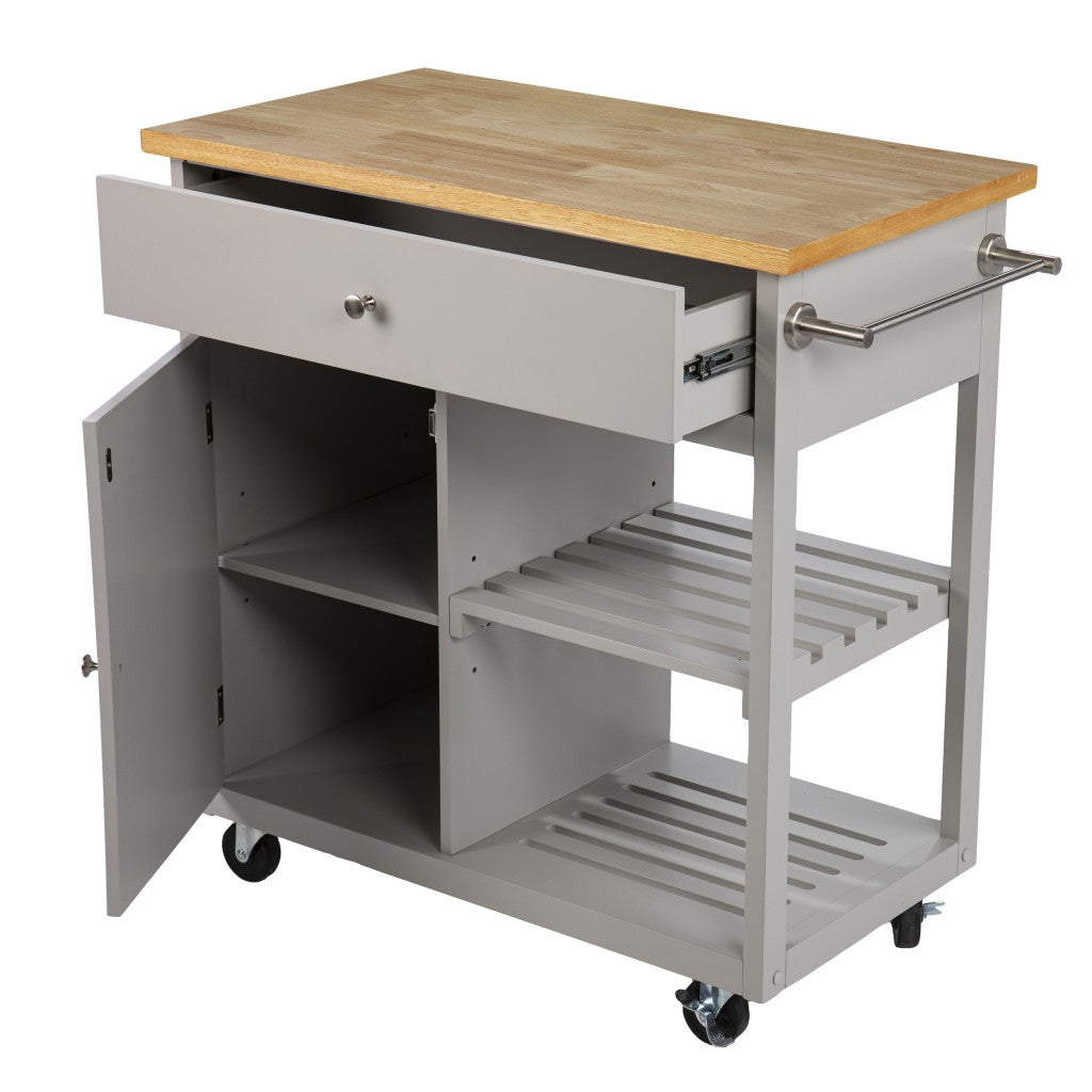 Rolling Kitchen Island W/ Storage-402561