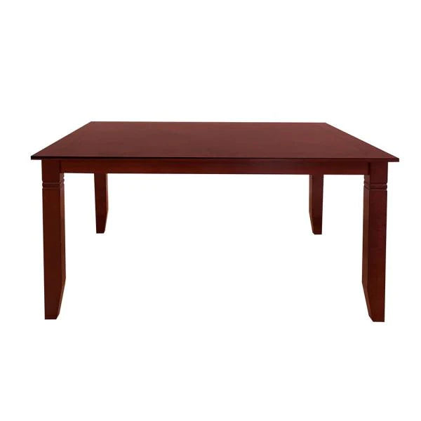 Transitional Style Wooden Dining Set With Grid Back Chairs, Pack Of Five, Brown-BM185669