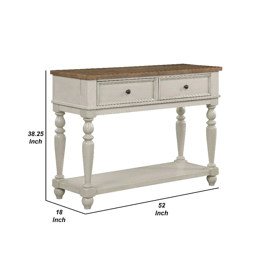 Katherine 52 Inch Console Sideboard Buffet, White - BM272125