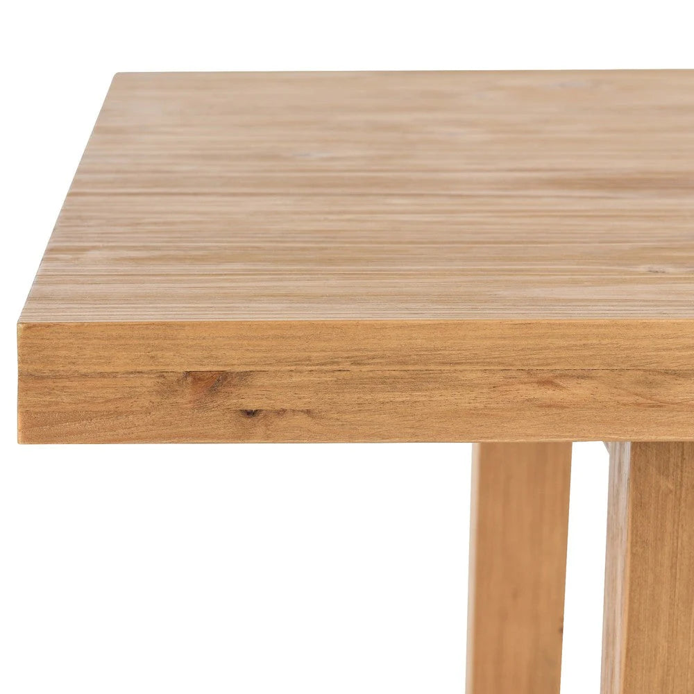 Jax 70 Inch Pine Wood Dining Table, 6 Seater, Handcrafted, Natural Brown - BM276975