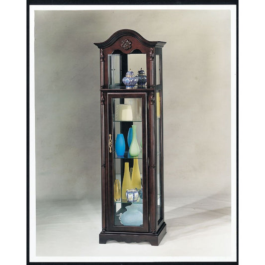 Lindsey Curio Cabinet, Cherry - 02349