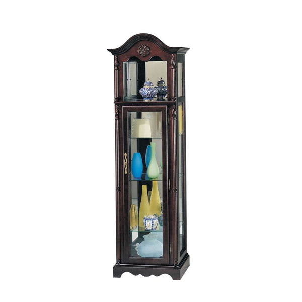 Lindsey Curio Cabinet, Cherry - 02349