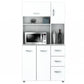 White Finish Wood Kitchen Storage Cabinet- 249840