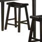 Five Piece Black Square Mix Of Solid And Manufactured Wood Dining Set With Four Chairs- 286135