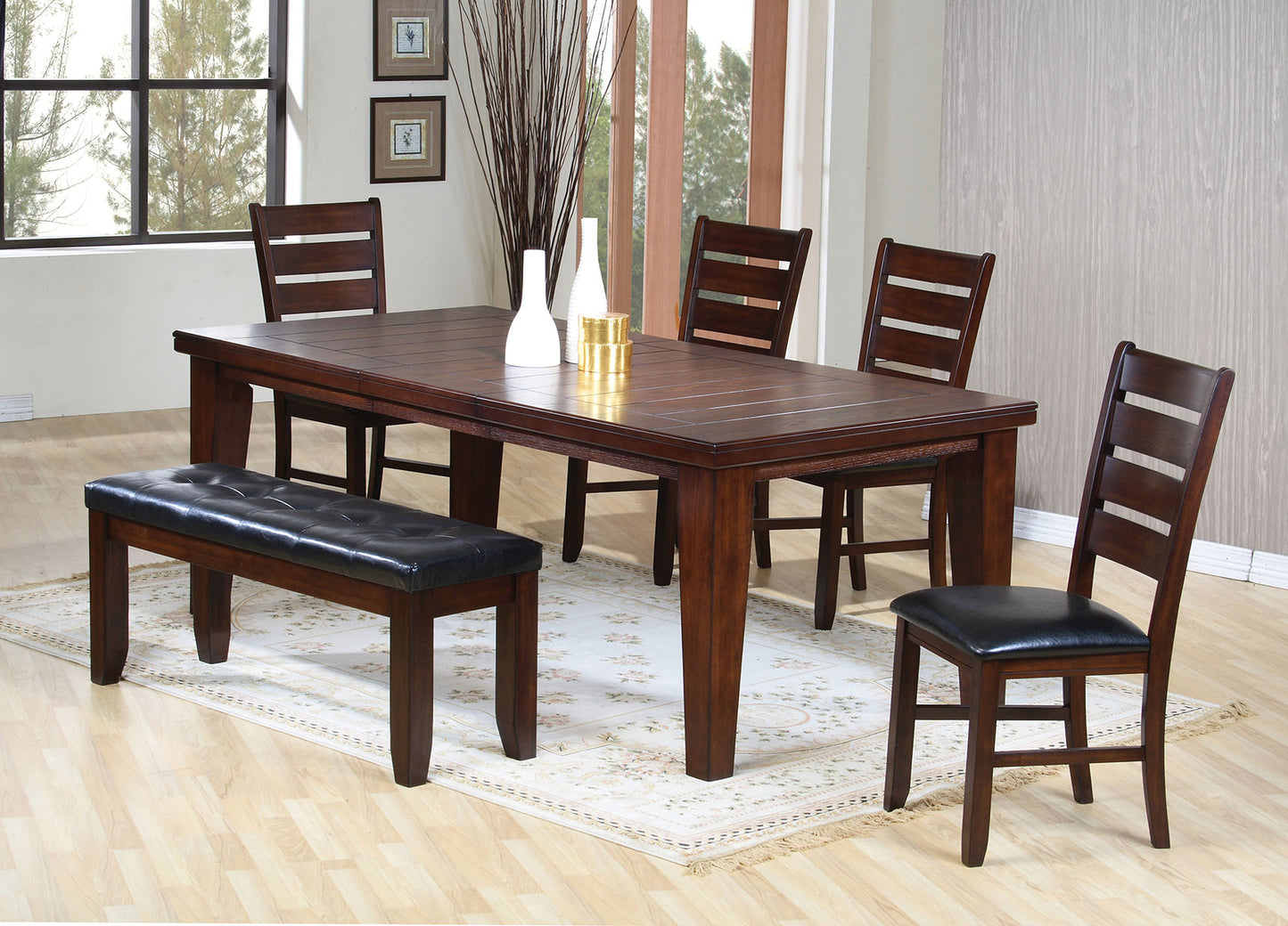 48" Dark Brown Dining Table- 286539