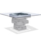 Gray Glass Dining Table- 320783