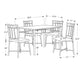 Black Metal Foam Polyurethane Leather Look Polyes 5Pcs Dining Set-332567