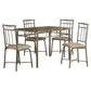 Cappuccino Microfiber Foam And Mdf 5Pcs Dining Set-332573