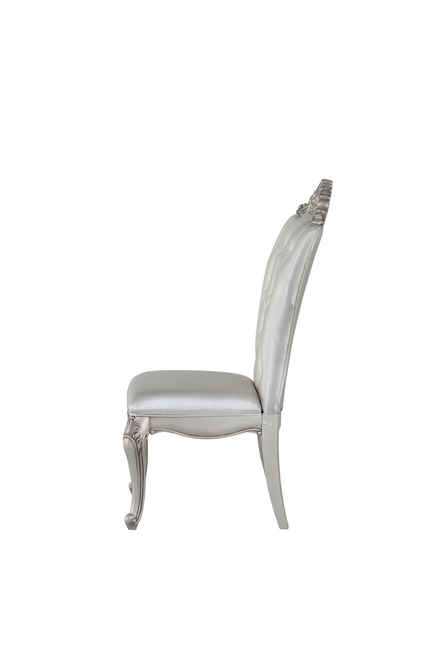 Set Of 2 Antique White And Cream Voguish Dining Chair- 347330