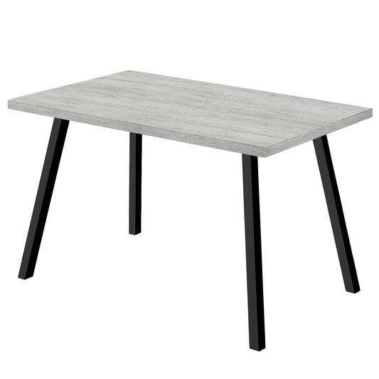 Grey Black Metal Dining Table