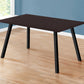 Cappuccino Black Metal Dining Table-366050