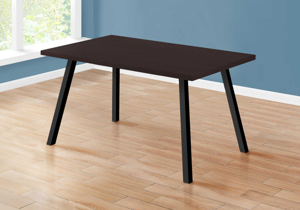 Cappuccino Black Metal Dining Table-366050