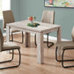 Taupe Reclaimed Wood-Look Dining Table