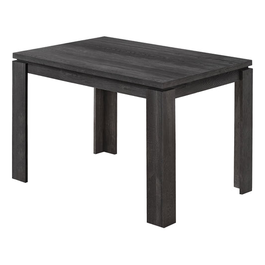 Black Reclaimed Wood-Look Dining Table- 366057