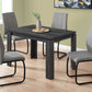 Black Reclaimed Wood-Look Dining Table- 366057