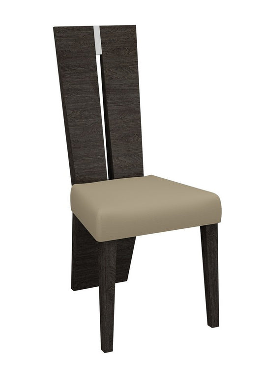 Set Of 2 Gray Alder Ladder Back Dining Chairs- 366217