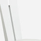 Set Of Two Contemporary Sleek High Gloss White Dining Chairs-366265