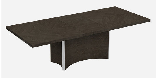 Gray Brown Solid Wood Dining Table-366367