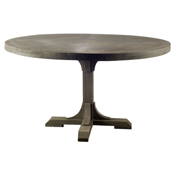54 Circular Solid Wood Top With Pedestal Style Base Dining Table