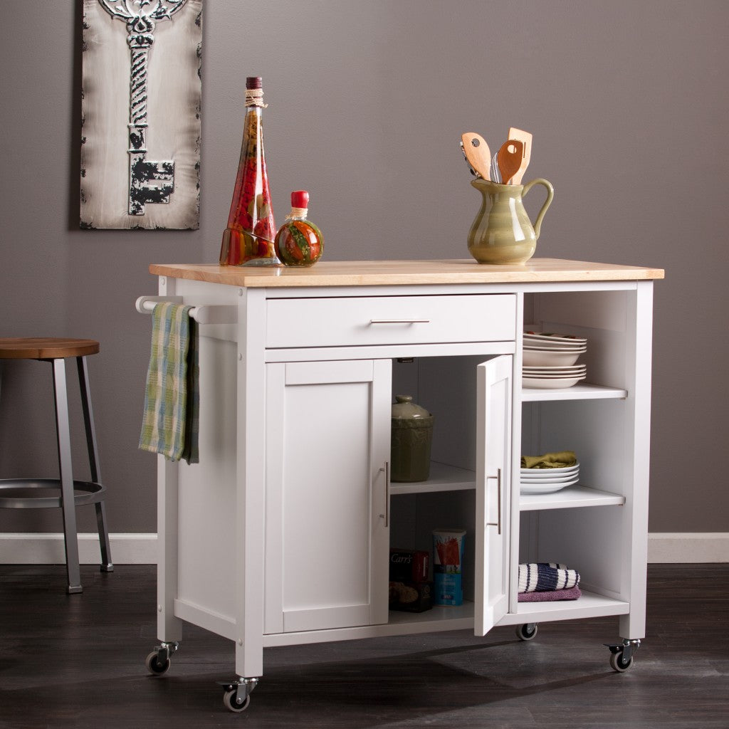 Martinville Kitchen Cart - White- 402544