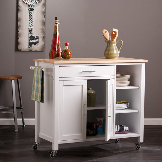 Martinville Kitchen Cart - White- 402544