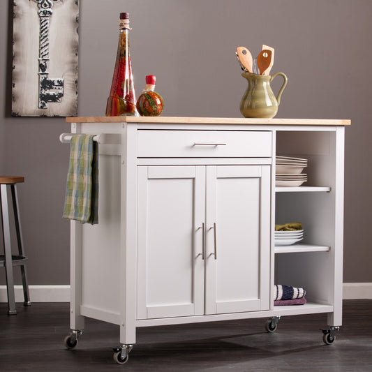 Martinville Kitchen Cart - White- 402544