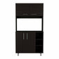 Modern Black Kitchen Cabinet With Two Storage Shelves- 403765