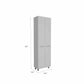 78" Modern White Pantry Cabinet With Two Full Size Doors- 403769