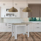 Modern White And Light Oak Kitchen Island- 477872