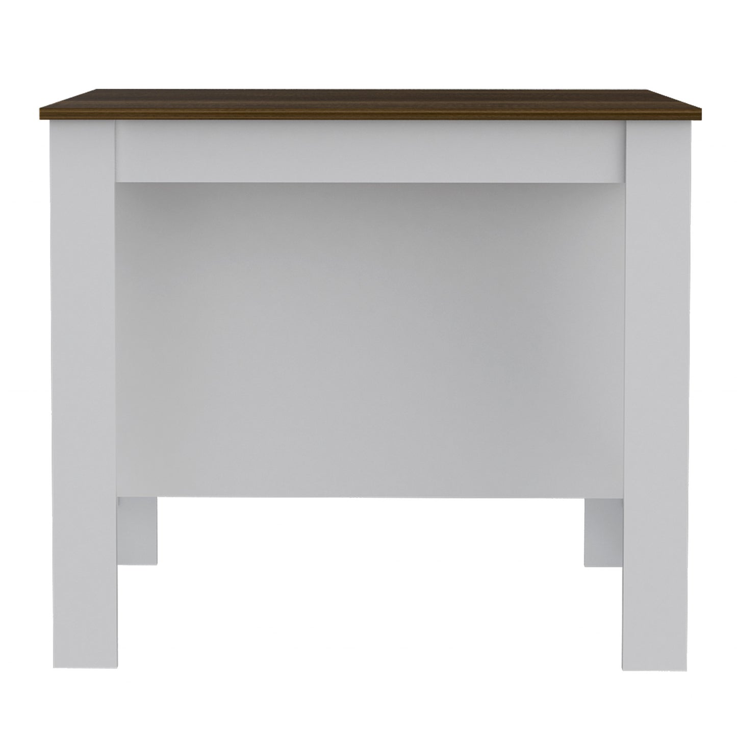 Modern White And Caramel Kitchen Island-477874