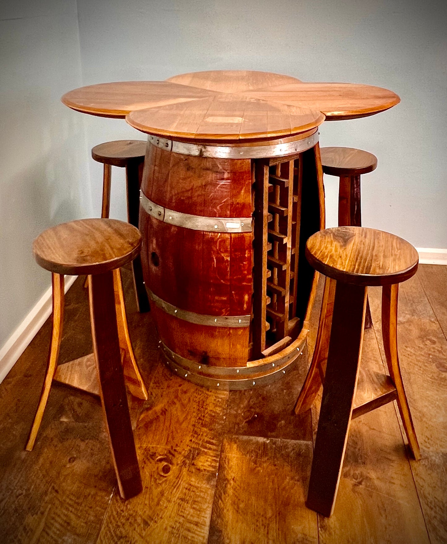 Wine Barrel Table Set: Rack Base - 518606