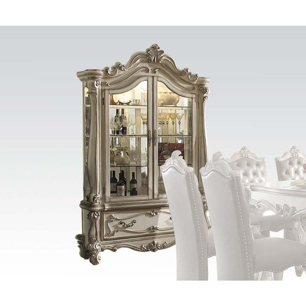 Versailles Curio Cabinet, Bone White - 61153