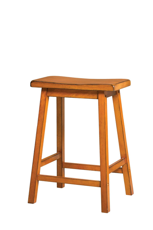 Gaucho Counter Height Stool (Set-2), Antique Oak, 24" Seat Height -96655