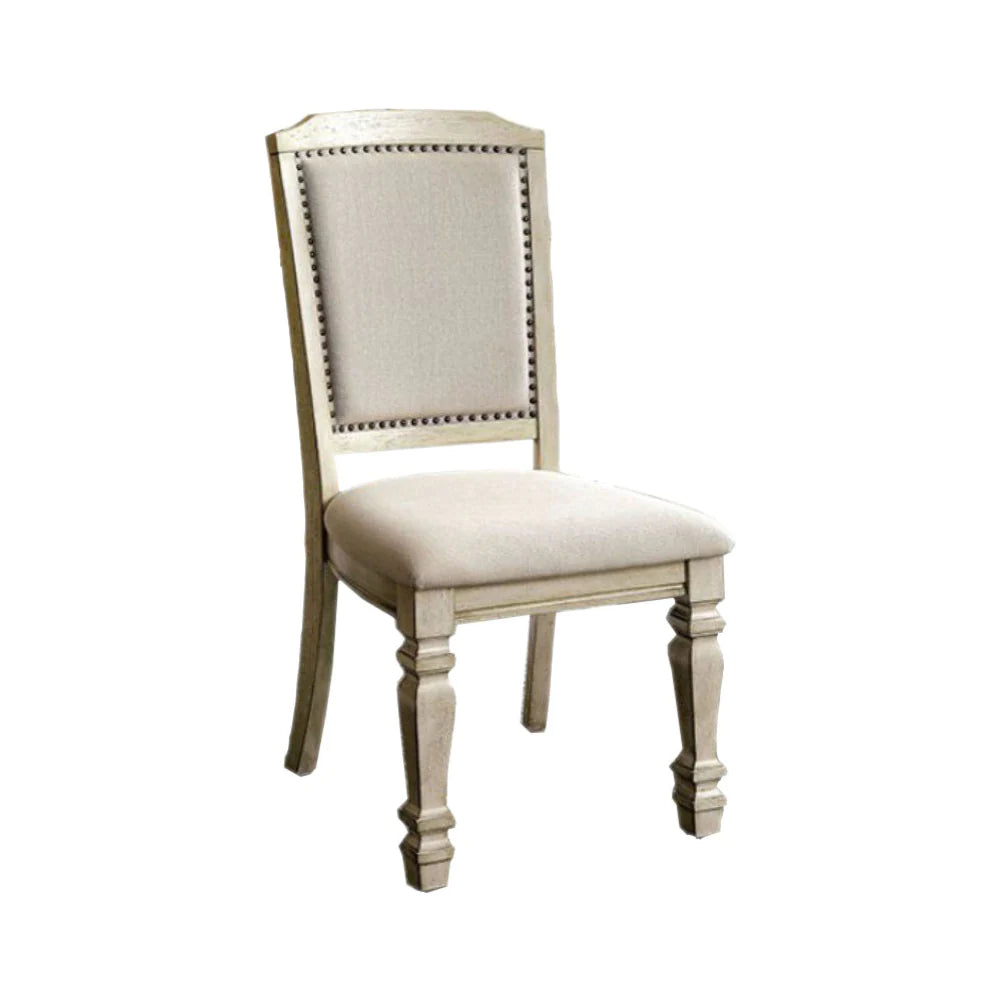 Holcroft Transitional Side Chair, Antique White, Set Of Two-BM131136