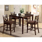 Weston I Dapper Five Counter Table Set, Transitional Style, Espresso - BM137751