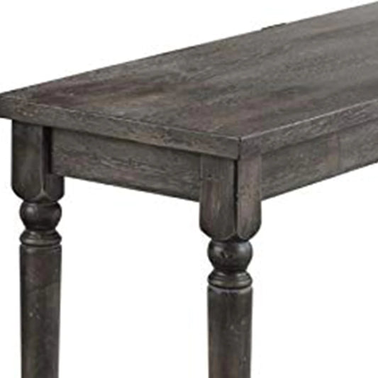 Weathered Looking Dining Table, Gray - BM157230